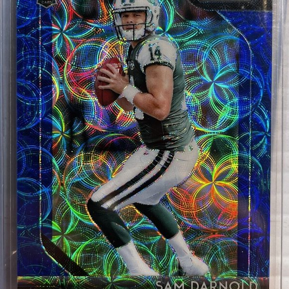 2018 Sam Darnold Panini Prizm Blue Scope Rookie MINT  #63/99 Pack Fresh Football - Picture 1 of 2